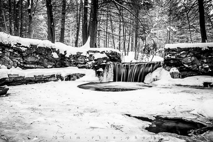 Yr5•132-365•1593 A Winter Falls in Black & White February 9, 2014